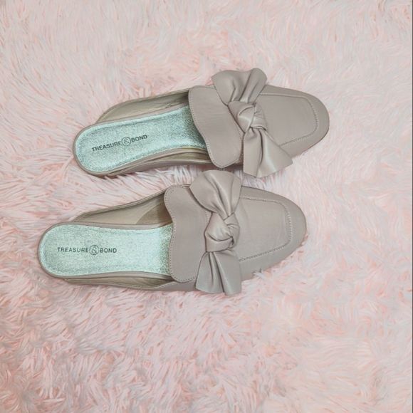 𝅺TREASURE & Bond bow Tie Slip on Shoes - Picture 4 of 7